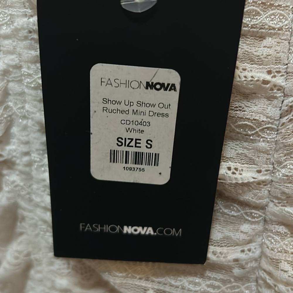 Fashion Nova Show Up Show Out Ruched Mini Dress Size Small NWT - Picture 8 of 9